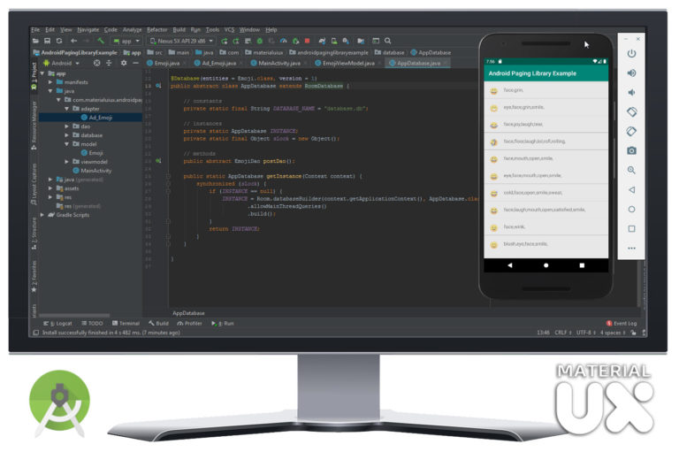 android paging library tutorial with source code Material UiUx